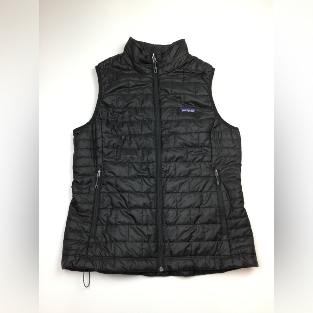 Patagonia Nano Puff Vest Womens Large Full Zip Quilted Insulated Black *Branded